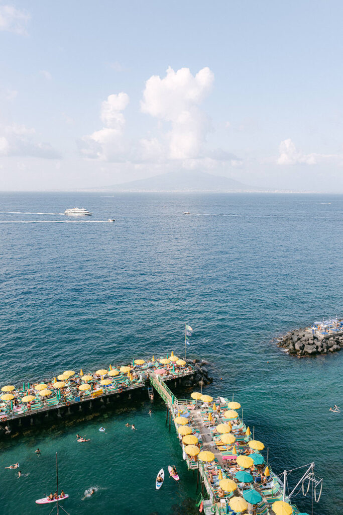 Sorrento sea view from Bellevue Syrene wedding venue in sorrento
