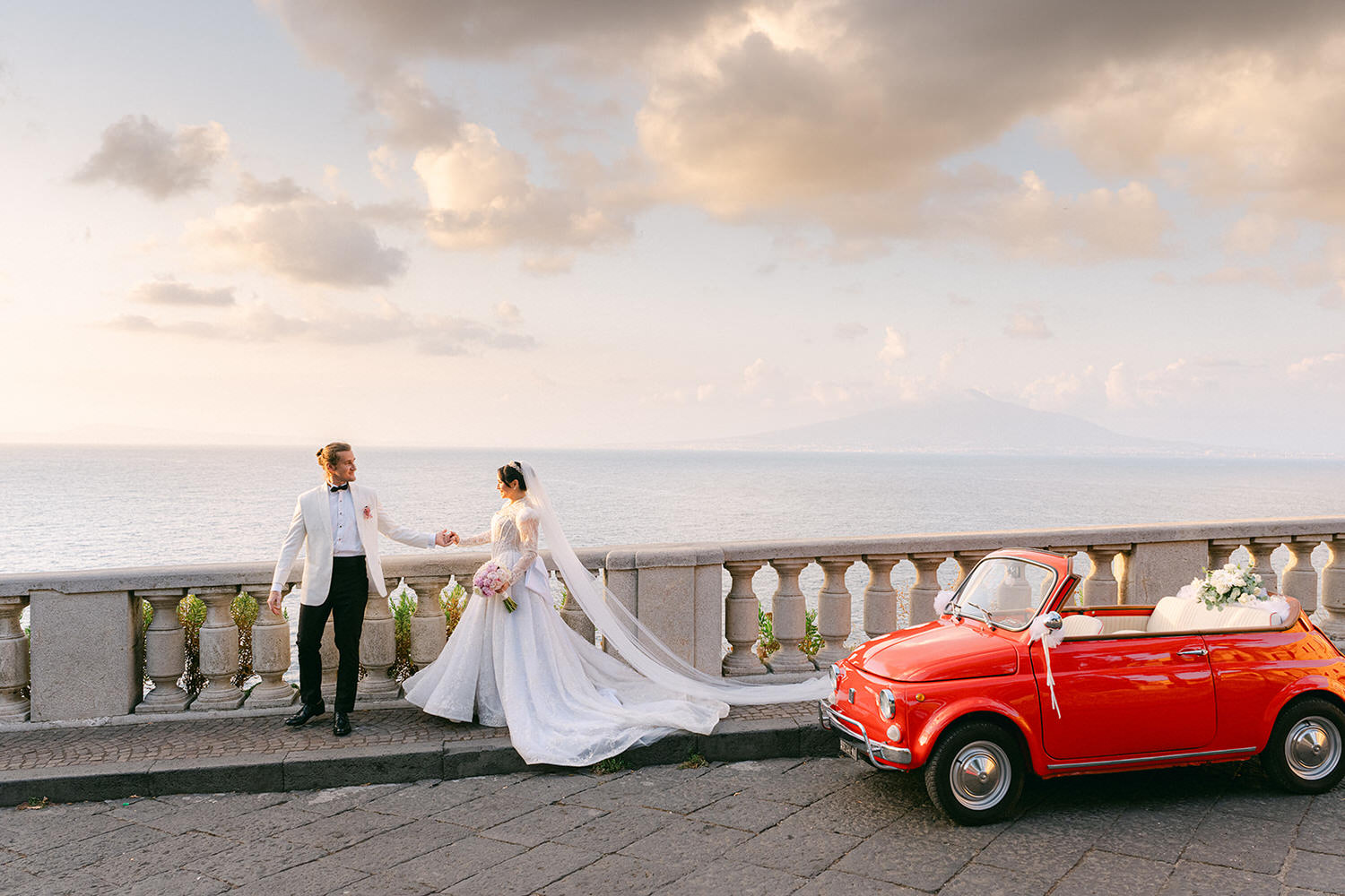 couple portraits wedding in Sorrento amalfi coast luxury planner
