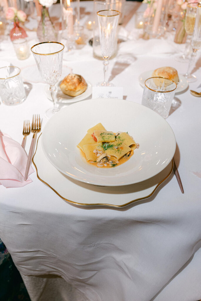 wedding dinner in Italy